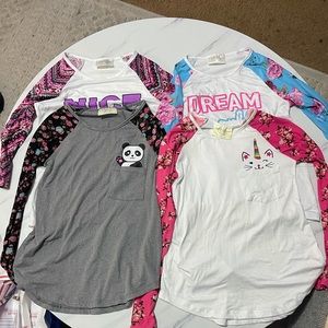 Bundle of Girls Long sleeve t shirts
